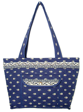 Provence pattern tote bag (Marat d'Avignon / Avignon. navy blue) - Click Image to Close